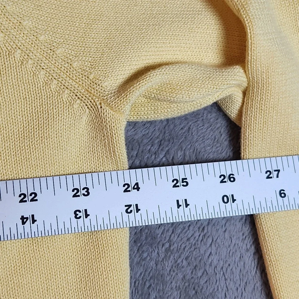 Brooks‎ Brothers Sweater Mens XL Yellow Pima Cotton Vintage Hong Kong Vintage